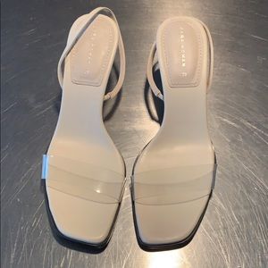 Zara Vinyl Strap Heels